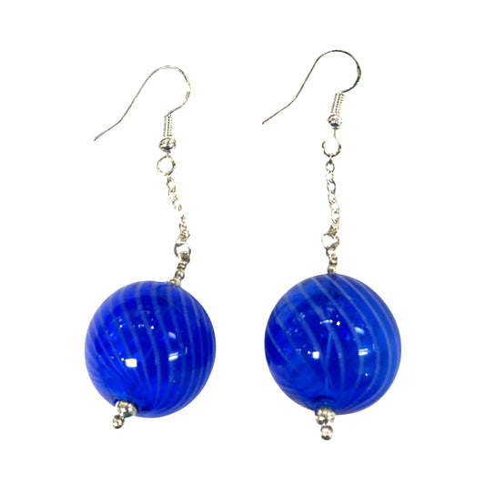 Venetian Earrings Dark Blue